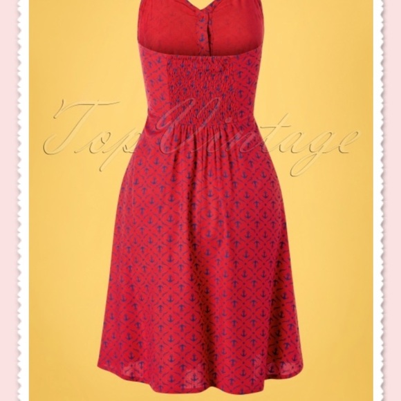 Rare Pretty Vacant Candy Anchor Halter Dress - Picture 2 of 4